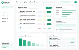 Concept mockup of Done-for-you lead generation for new home service businesses